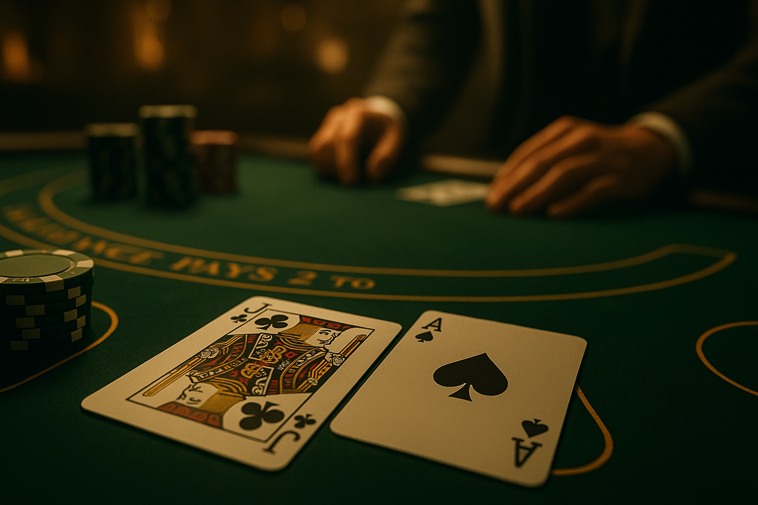 Blackjack Edge Math-First Play to Beat the Dealer at Table